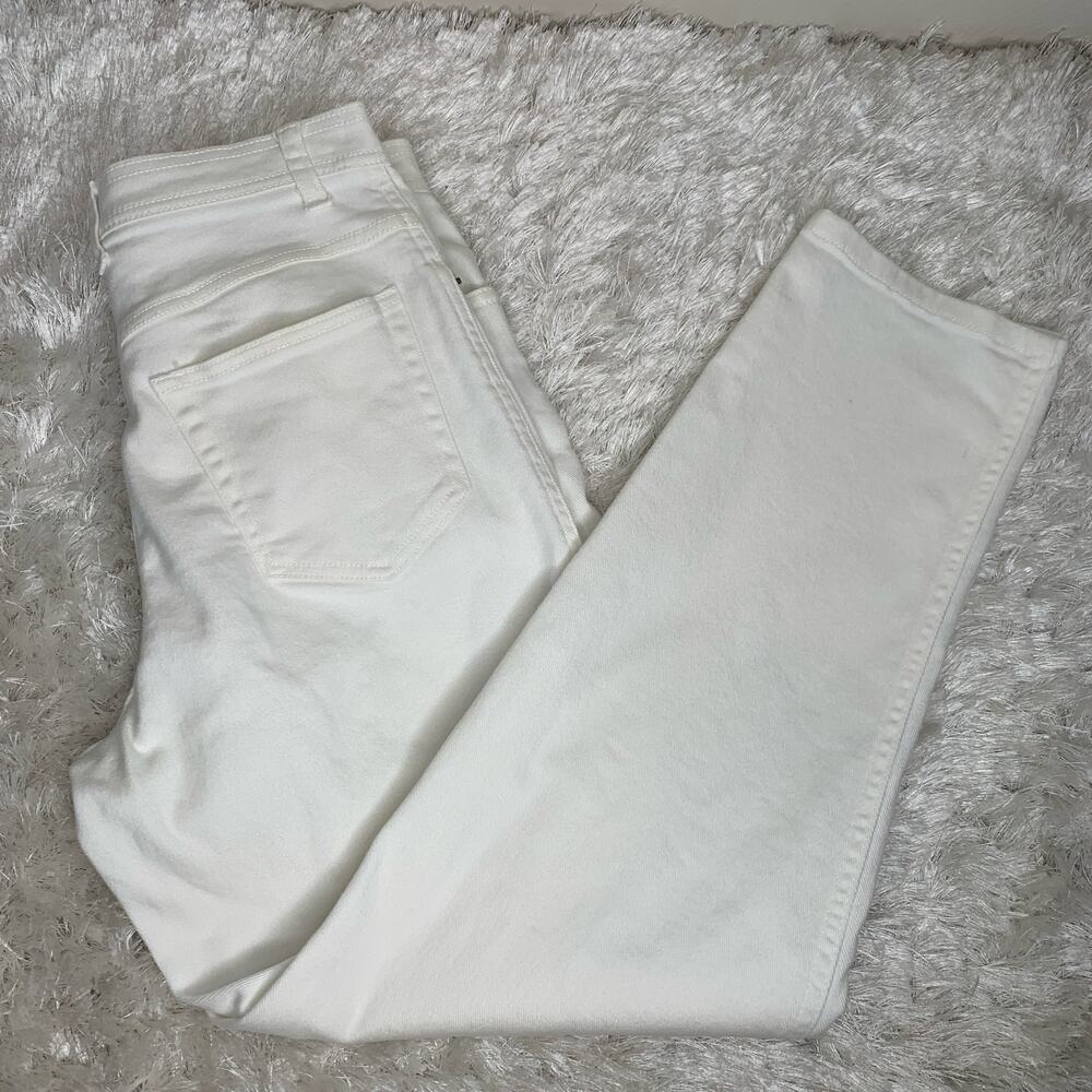 Bill Blass Vintage White Peg Leg Jeans Sz 4 Petite 28" waist